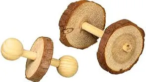 Un-died wooden chew toy